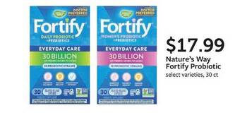 Fareway Nature's way fortify probiotic offer