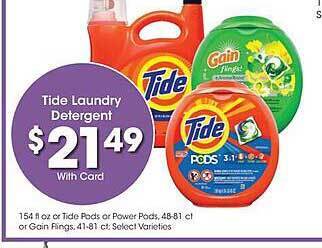 Kroger Tide laundry detergent offer