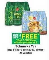 Schnucks Schnucks tea offer