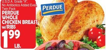Bravo Supermarkets Perdue whole chicken breast w/ribs offer