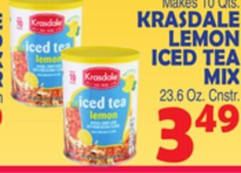 Bravo Supermarkets Krasdale lemon iced tea mix offer