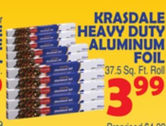 Bravo Supermarkets Krasdale heavy duty aluminum foil offer