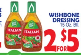 Bravo Supermarkets Wishbone dressing offer