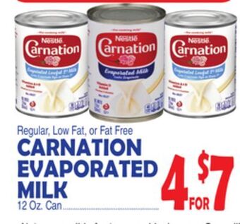 Bravo Supermarkets Carnation evaporated milk offer