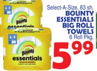 Bravo Supermarkets Bounty essentials big roll towels offer