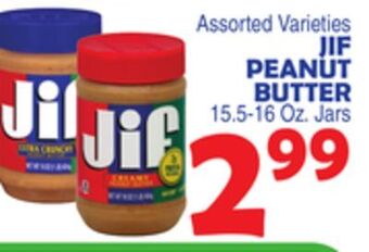 Bravo Supermarkets Jif peanut butter offer