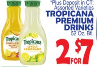 Bravo Supermarkets Tropicana premium drinks offer