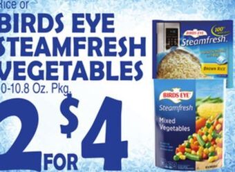 Bravo Supermarkets Birds eye steamfresh vegetables offer