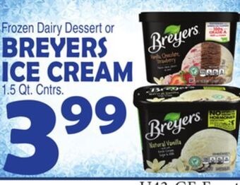 Bravo Supermarkets Breyers ice cream offer