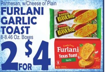 Bravo Supermarkets Furlani garlic toast 8-8.46 oz. boxes offer