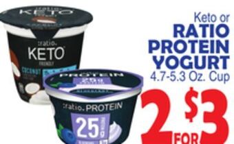 Bravo Supermarkets Ratio protein yogurt offer