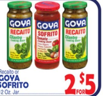 Bravo Supermarkets Goya sofrito offer