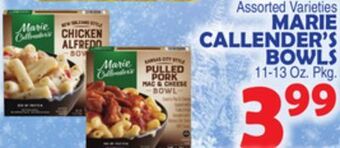 Bravo Supermarkets Marie callender's bowls offer