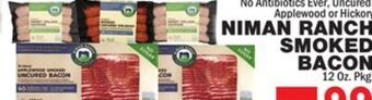 Bravo Supermarkets Niman ranch smoked bacon offer