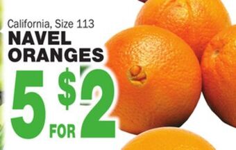 Bravo Supermarkets Navel oranges offer