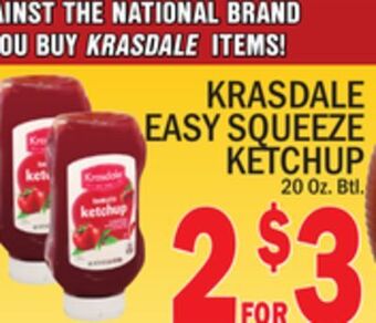 C Town Krasdale easy squeeze ketchup offer
