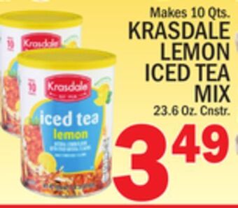 C Town Krasdale lemon iced tea mix offer