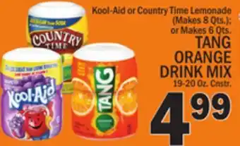 C Town Tang orange drink mix 19-20 oz. cnstr. offer