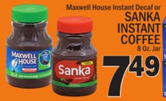 C Town Sanka instant coffee offer