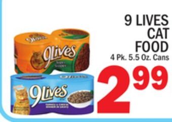 C Town 9 lives cat food offer