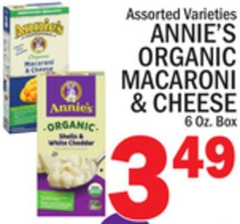 C Town Annie's organic macaroni & cheese offer