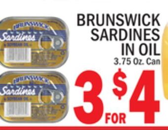 C Town Brunswick sardines in oil offer