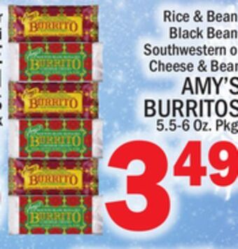 C Town Amy's burritos offer