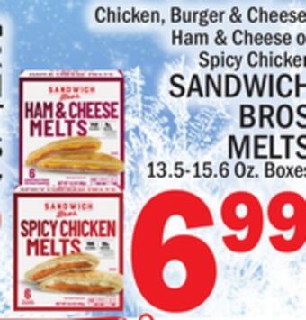 C Town Sandwich bros melts offer