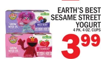 C Town Earth's best sesame street yogurt offer
