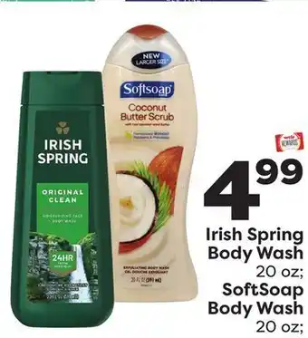 Weis Markets Irish spring body wash 20 oz softsoap body wash 20 oz offer
