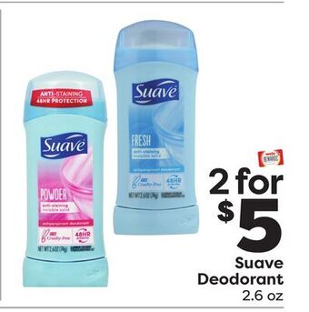 Weis Markets Suave deodorant offer