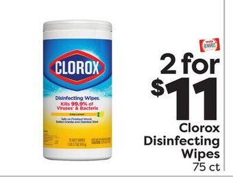 Weis Markets Clorox disinfecting wipes offer