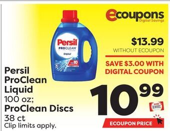 Weis Markets Persil proclean liquid 100 oz proclean discs 38 ct offer