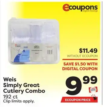 Weis Markets Weis simply great cutlery combo offer