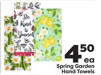 Weis Markets Spring garden hand towels offer