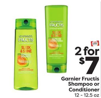 Weis Markets Garnier fructis shampoo or conditioner offer