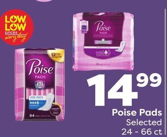 Weis Markets Poise pads offer