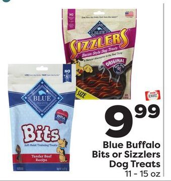 Weis Markets Blue buffalo bits or sizzlers dog treats offer
