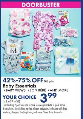 Boscov's Baby essentials offer