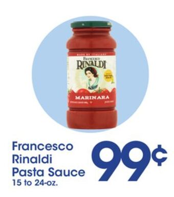 Price Rite Francesco rinaldi pasta sauce offer