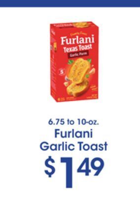 Price Rite Furlani garlic toast offer
