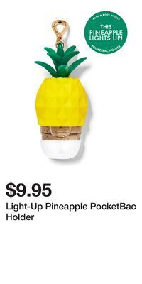 Bath & Body Works Light-up pineapple pocketbac holder offer