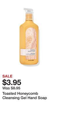 Bath & Body Works Toasted honeycomb cleansing gel hand soap offer