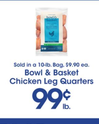 Price Rite Bowl & basket chicken leg quarters offer