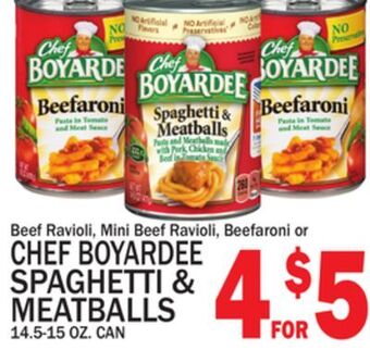 C Town Chef boyardee spaghetti & meatballs offer