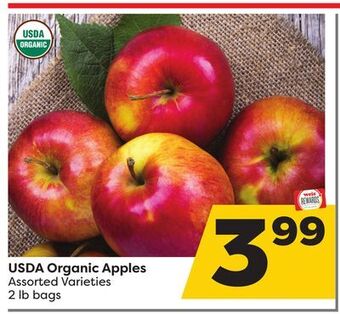 Weis Markets Usda organic apples offer