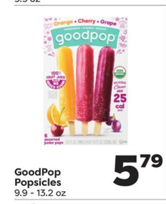 Weis Markets Goodpop popsicles offer