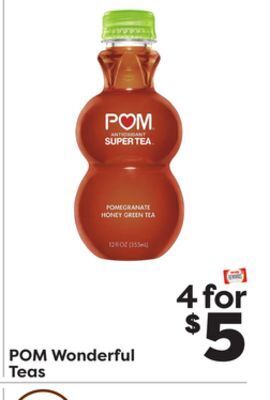 Weis Markets Pom wonderful teas offer