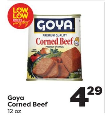 Weis Markets Goya corned beef offer