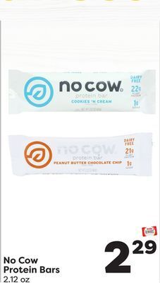 Weis Markets No cow protein bars offer